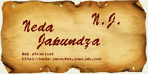 Neda Japundža vizit kartica
